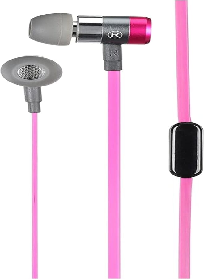 Yison EX900 Plastic Wired Earphone With Modern Design And Microphone - Pink Headphones Headset